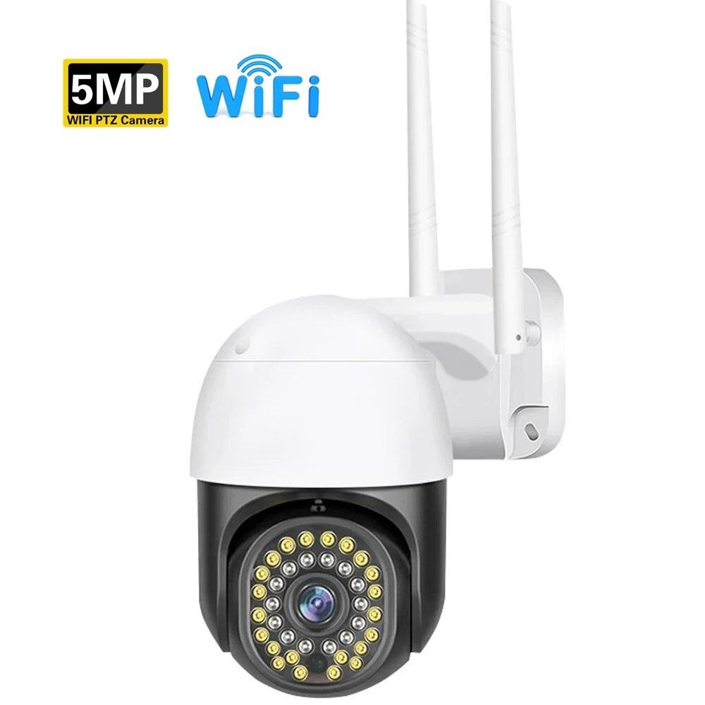 Intelligente 10X Zoom Wifi PTZ Kamera Außenbereich Hausüberwachung Videoüberwachung 5MP Drahtlose IP-Kameras KI Automatisches Personentracking