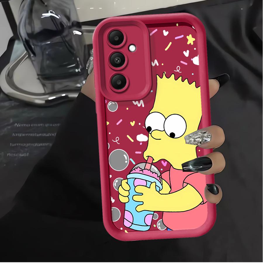 

Phone Cover Case for Samsung Galaxy A56 A32 A35 A52 A54 A73 A21s A55 A25 A26 A36 A24 A22 Cartoon The Simpsons Bart Galaxy A56 5G
