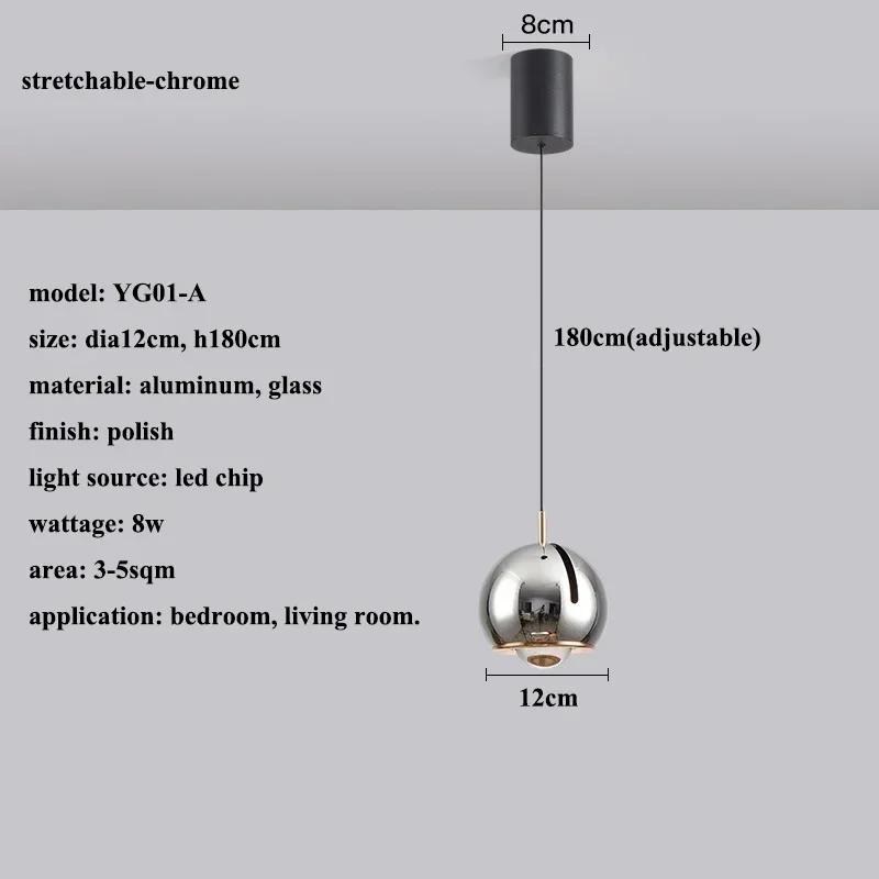 Modern minimalist LED pendant light adjustable angle circular pendant light stretchable luxury home decoration lighting fixtures