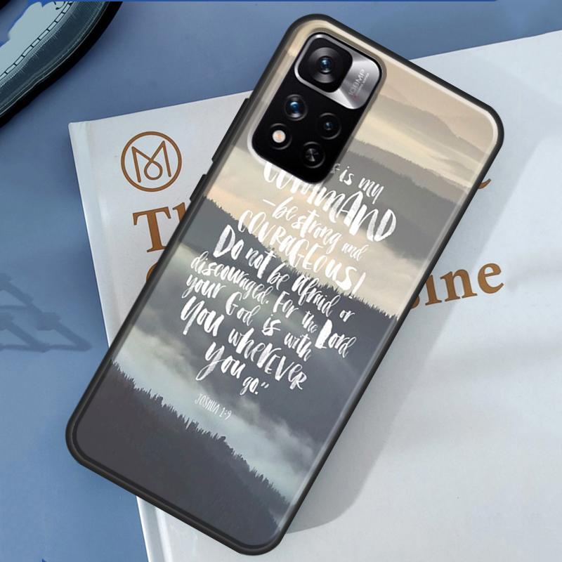 Bible Verse Quotes Case For Xiaomi Redmi Note 14 13 Pro 12 11 9 10 9S 10S 11S 12S Redmi 13C 10C 12C 14C Cover