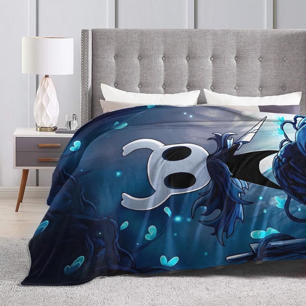 Hollow Knights Super Warm Blanket Girls Boys Plush Bedding Throws Print Couch Chair Flannel Bedspread Sofa Bed Cover