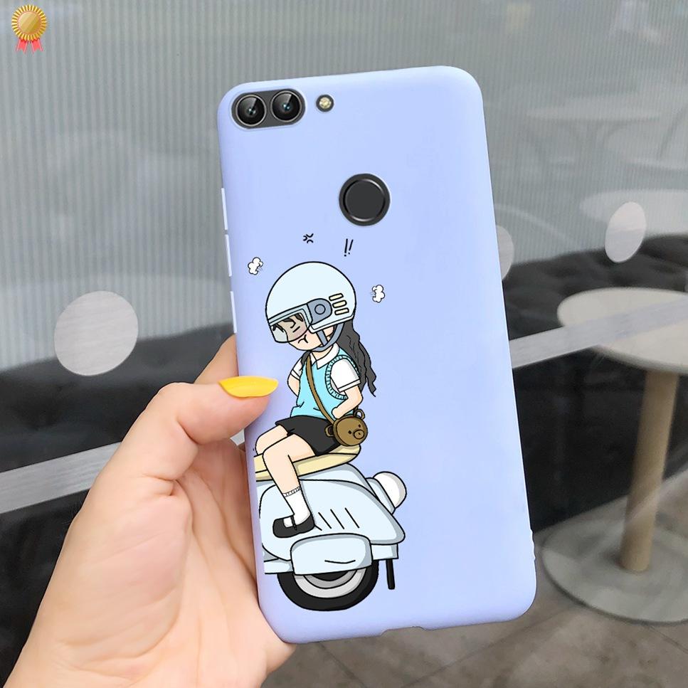 Für Huawei P Smart Hülle Niedliche Blume Schwarz Weiches TPU Silikon Bumper Hülle Für Huawei PSmart P Smart 2017 FIG-LX1 Handyhülle Funda