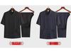 Men's Chinese Style Casual Cotton Linen Short-Sleeve Suit for Middle-Aged and Elderly Summer Wear