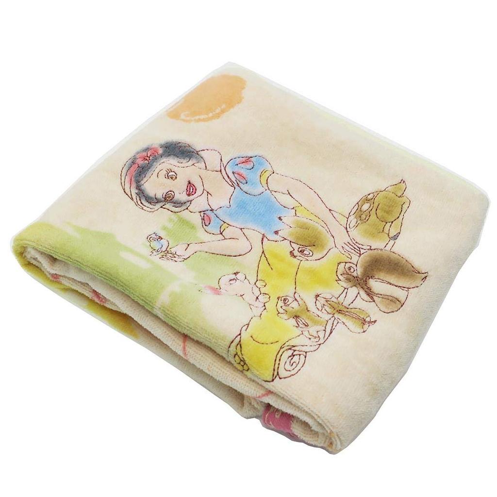 Marushin Disney Snow White Face 34 X Water 2005084700 Towel, 80cm, Snow, 100% Cotton,