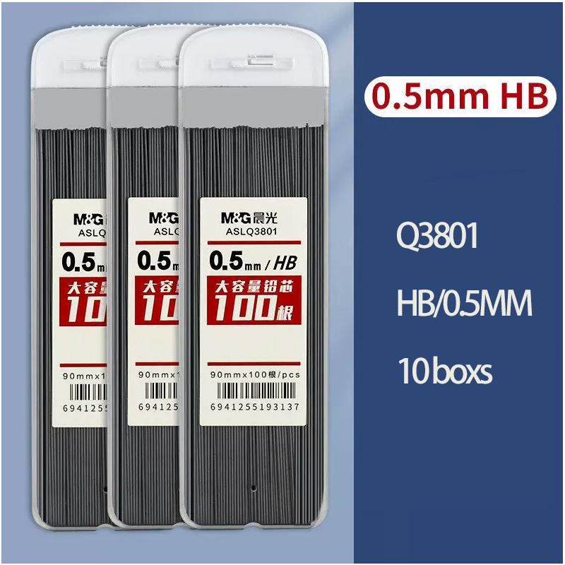 M&G Pencil Refill 2B/HB 0.5mm 0.7mm Graphite Refill Mechanical Pencil Refill Plastic Auto Replacement Pencil Refill