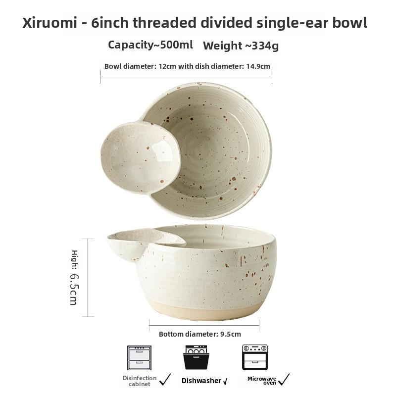 

BEPAN Ceramic snack tableware for restaurants and homestays, with their own dipping saucers and compartments