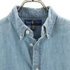 Ralph Lauren Long Sleeve Chambray Button Down Shirt L 14-16 Blue Kid's Used