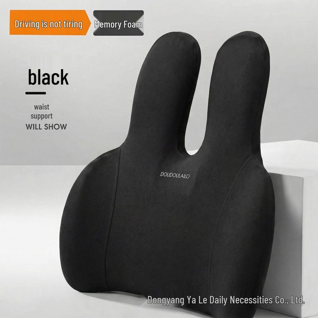 Ergonomic Memory Foam Lumbar Support Pillow for Office and Car Seats