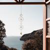 Crystal Pendant Decorative Garden Hanging Ornament Living Room Decor Sun Catcher Pendant Mobile Wind Chime Bell Home Decor