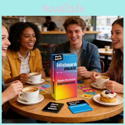 Misheard Music Guess The Lyrical Nonsense Party Card Game For Family And Friends Play