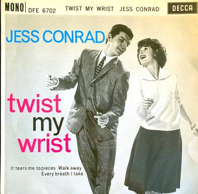 7-Zoll-Schallplatte JESS CONRAD - Twist My Wrist DFE6702 Decca 1962 UK Rock Gebraucht