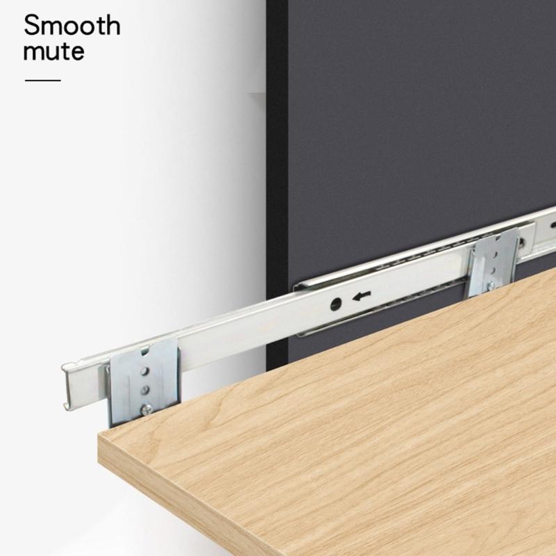 2Pcs Computer Keyboard Drawer Tray Accessories Heavy Duty Ball Bearing Slides