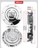 4pcs 200mm For Cadillac 07-14 Escalade EXT ESV 5303B 18" Wheel Hub Center Cap Hubcap OEM 9595473/9596479/ 9597286