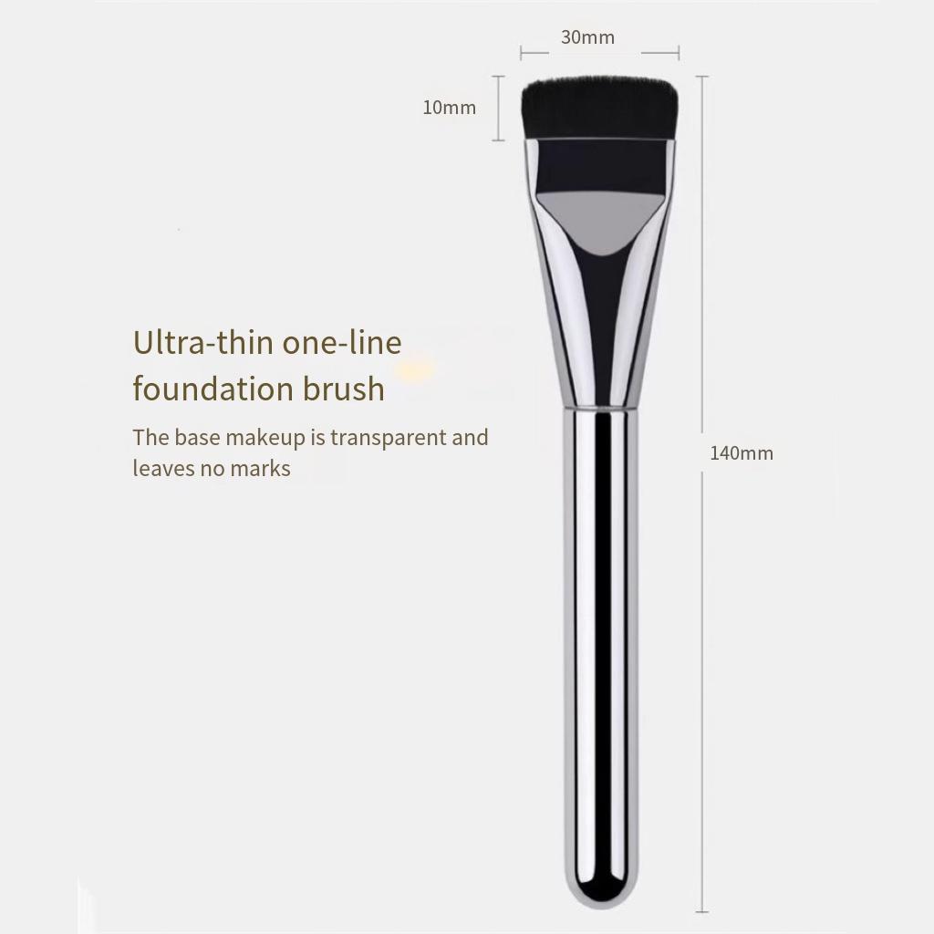 1PC Ultra-thin Grooming One-character Foundation Brush, Flat Head, Seamless Concealer Brush, Do Not Eat Powder, Mask Brush, Beauty Tools