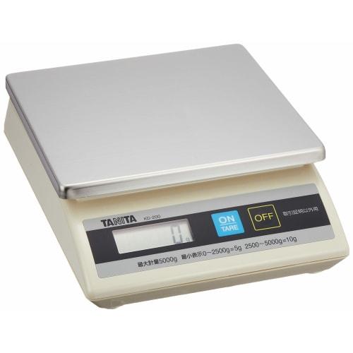 Tanita Cooking Scale, Kitchen Scale, Commercial Use, Splash-Resistant, Tabletop Scale (Non-Trade Certified), 5kg, KD-200