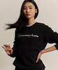 CHAMPION Big Script Logo Crewneck Sweatshirt Black