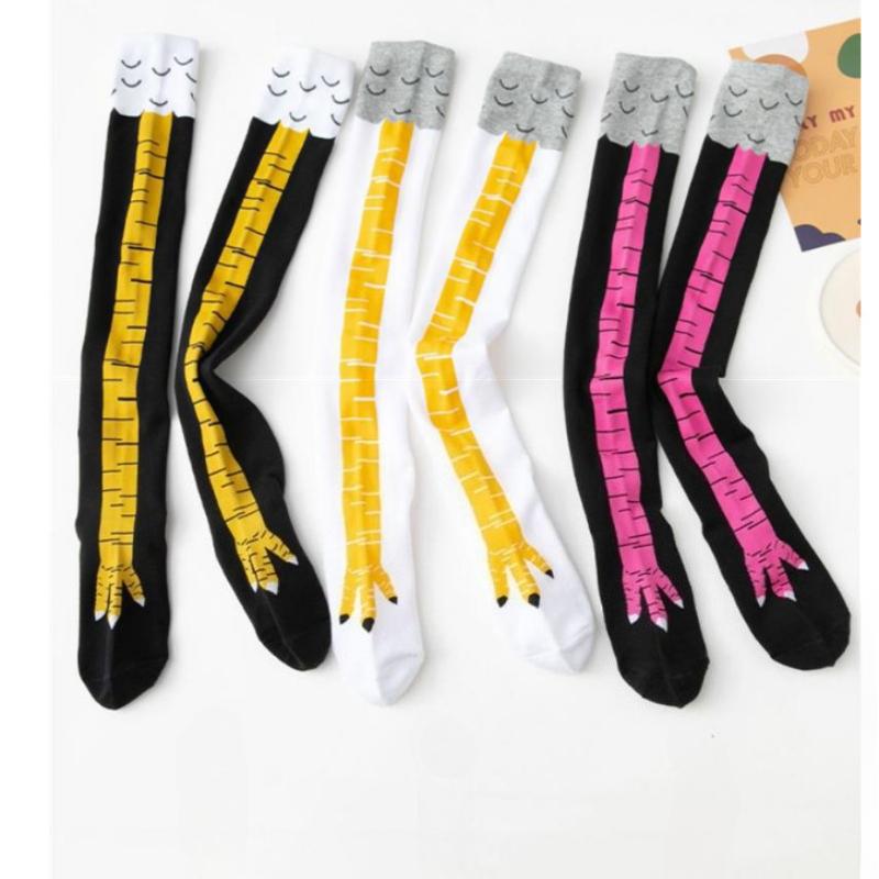 Chicken Feet Socks Trendy Thin Summer Socks for Women Slimming Long JK Socks