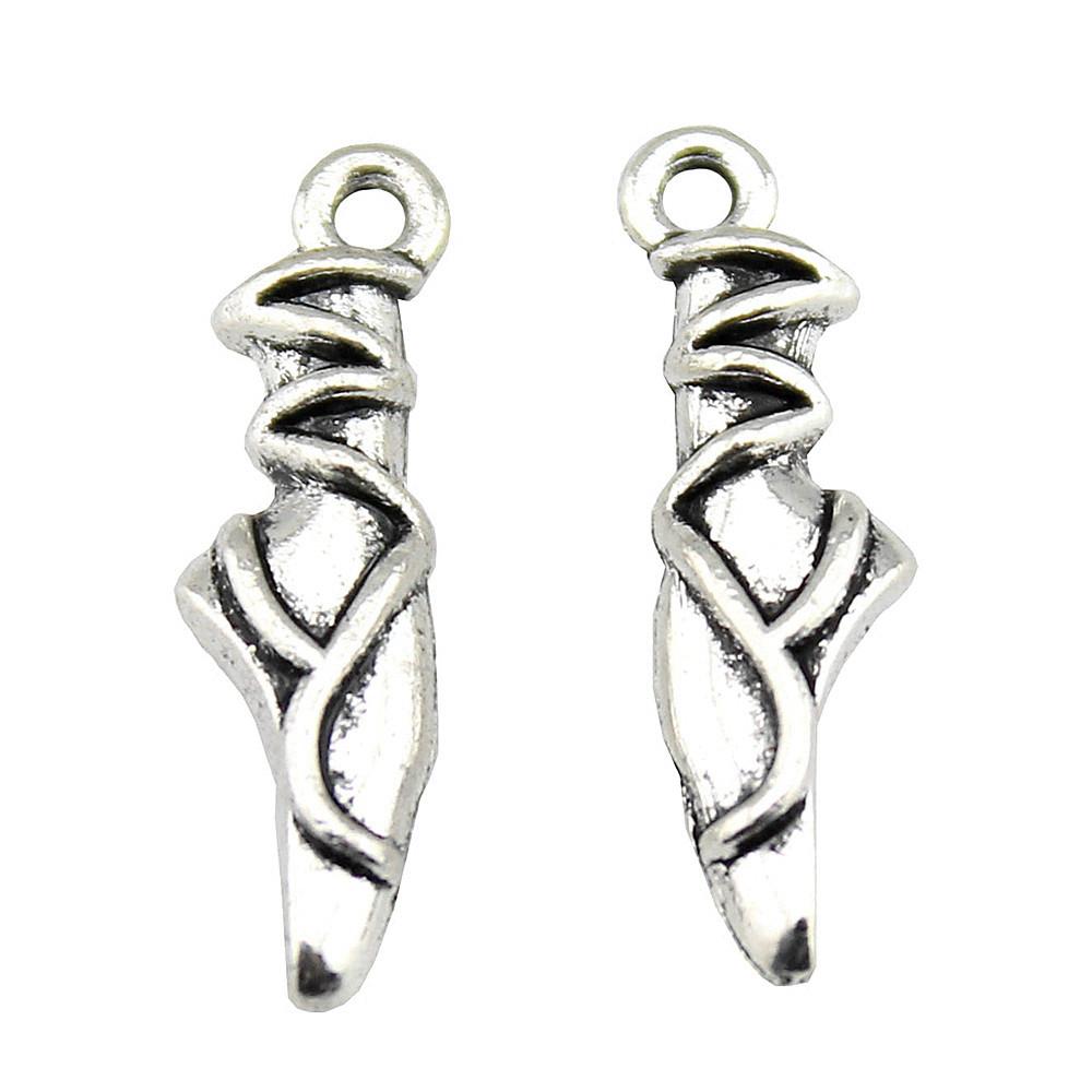 Dancing Boys Charms Girls Pendants For Dance Themed Jewelry Accessories Alloy