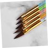 YIKOOLIN. 5pcs Nail Art 3D Crystal Flower Builder Carving Painting pen Acrylic Nail Art Brush Drawing Brush Manicure Salon Set