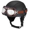 Vintage Personality Helmet Lens Standard Motorcycle Half Helmet Scooter Cruise Leather Helmet Prince Helmet