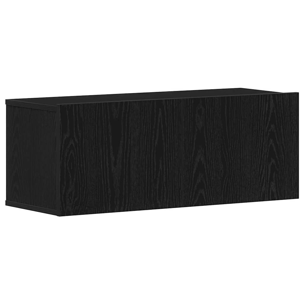 TV Cabinet Set 5 pcs Black Oak Effect Particleboard