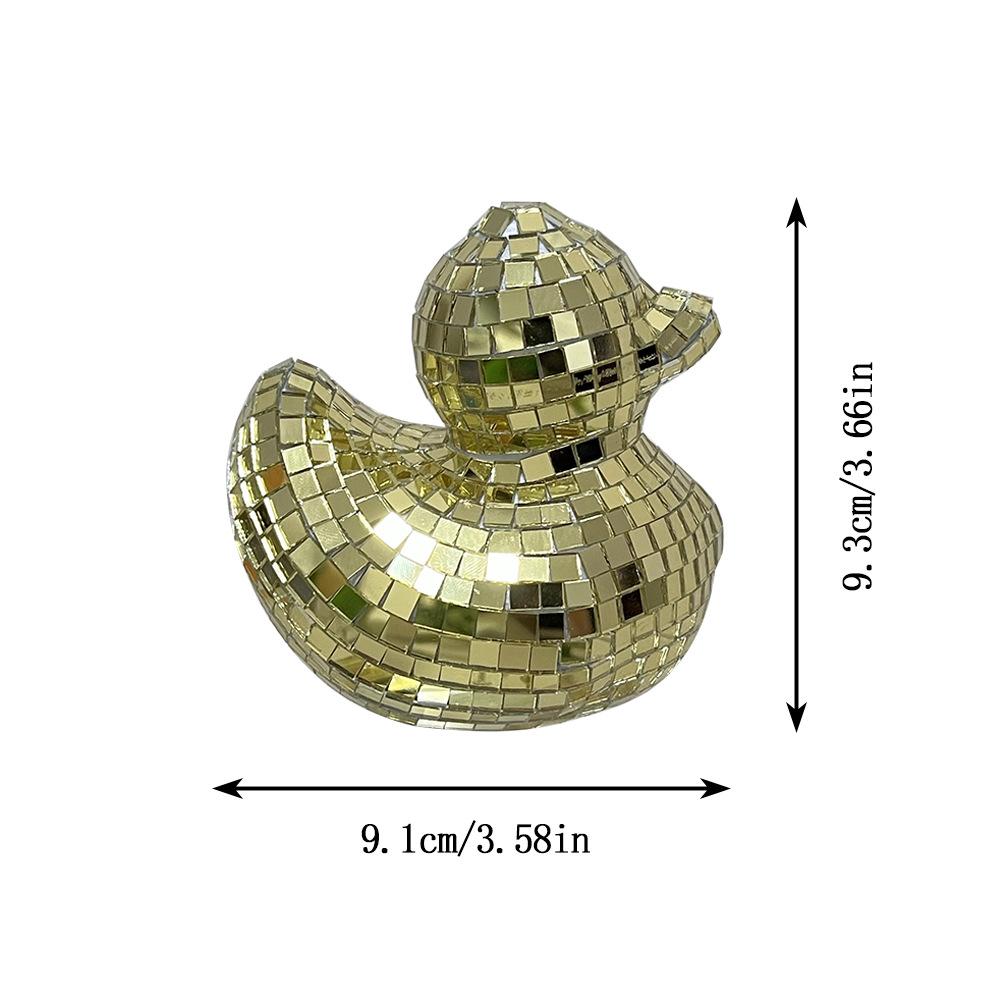 Kreatives Disco-Ente Spiegelglas-Ornament für Heimdekoration