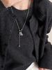 Zircon Pony Flower Pendant Necklace - Cold Style Sweater Chain Jewelry