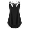 Premium Quality Ladies' Bandages Sleeveless Vest Top High Low Tank For Effortless Style