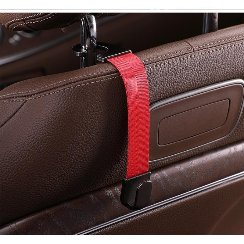 

Крючки для подголовников автомобиля Вешалка для сумок Органайзер для спинки сиденья Держатель Клипсы Крючки для автомобильных застежек Аксессуары для хранения в автомобиле красный