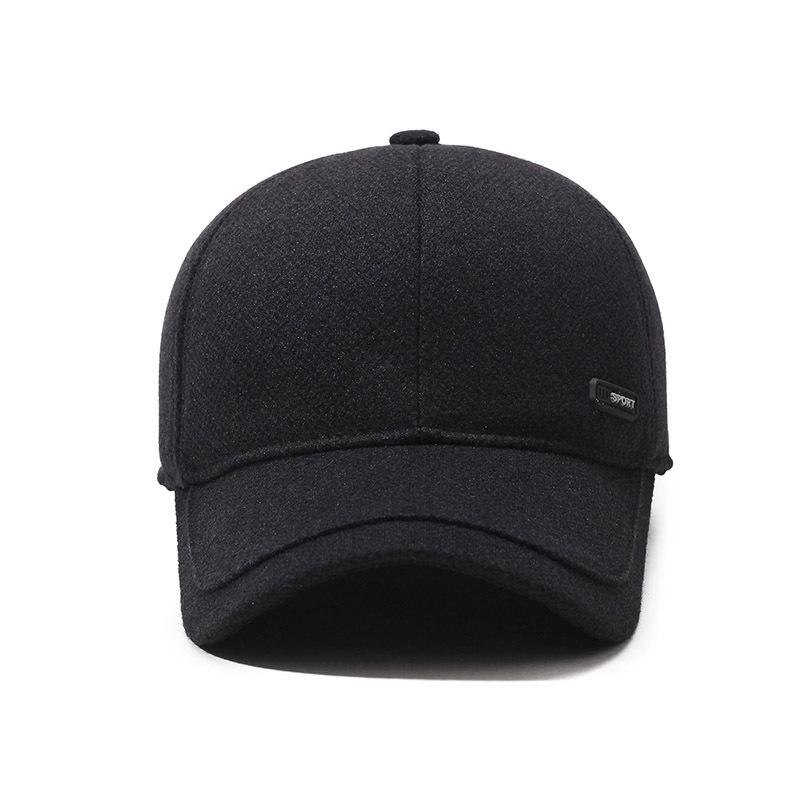 Velvet Thick Ear Protection Warm Baseball Cap Autumn Winter Men's Cap Middle-Aged Outdoor Cap