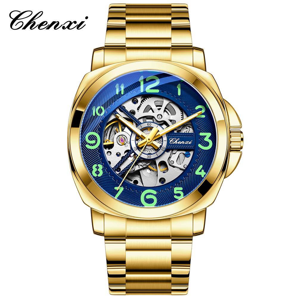 Chenxi Brand Men's Large Openwork Dial Fashion Luminous Waterproof Fully Automatic Mechanical Stainless Steel Business Watches