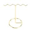 4pcs Electroplate Iron Jewelry Display Rack Light Gold Earring Organizer Stand  Shops Exhibition
