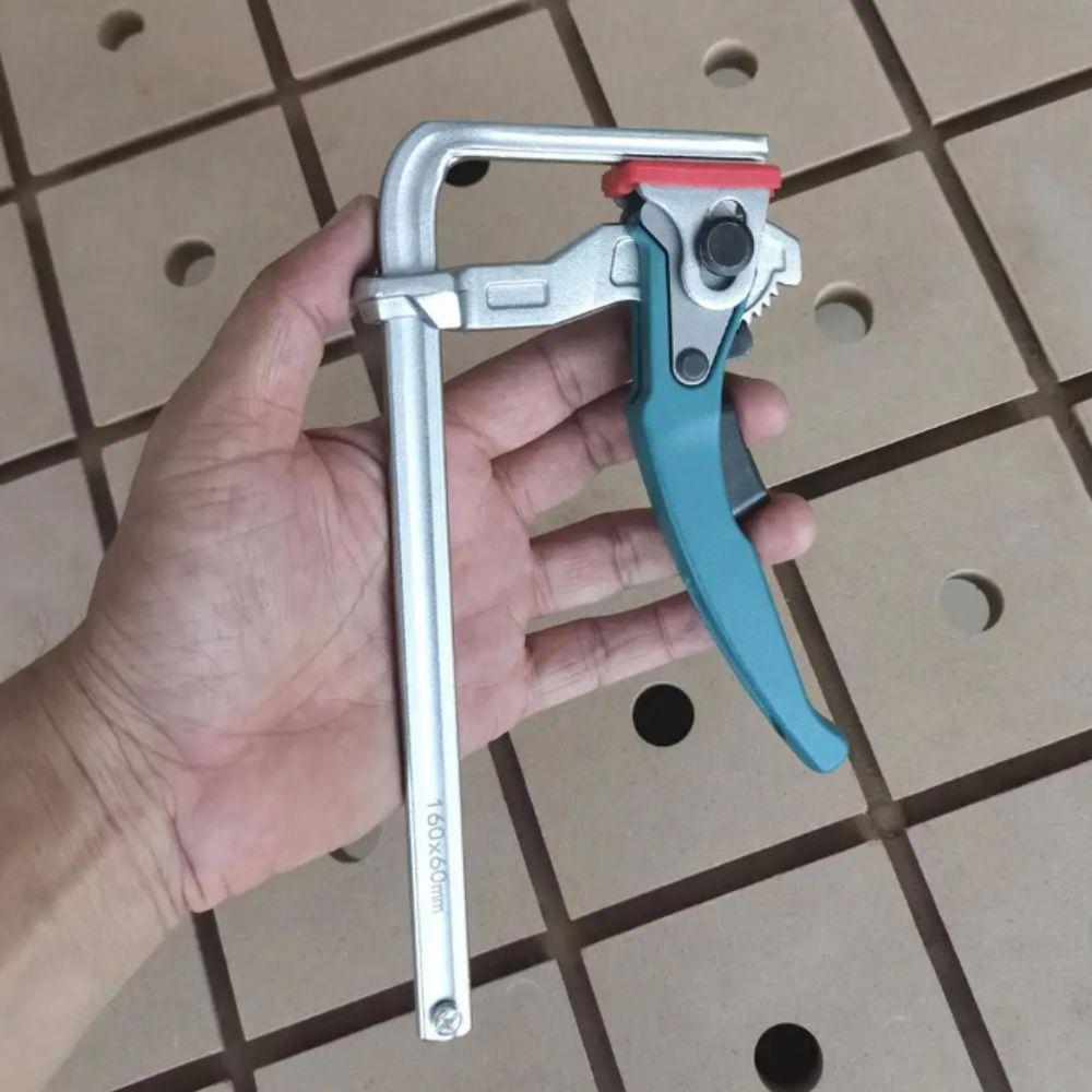 Zinc Zinc Alloy Steel Ratcheting Table Clamp Aluminum Zinc Zinc Alloy Rail Clamp 2pcs Set Guide Rail Clamps MFT Table