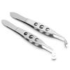 Meibomian Massage Tweezers Eye Surgery Clamp Gland Flap Eyelid Forceps Stainless Steel Titanium Alloy Eyelid Surgery Tool