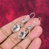 White Topaz 925 Solid Sterling Silver Earrings, Handmade Gemstone Jewelry Earrings For Memorial Day