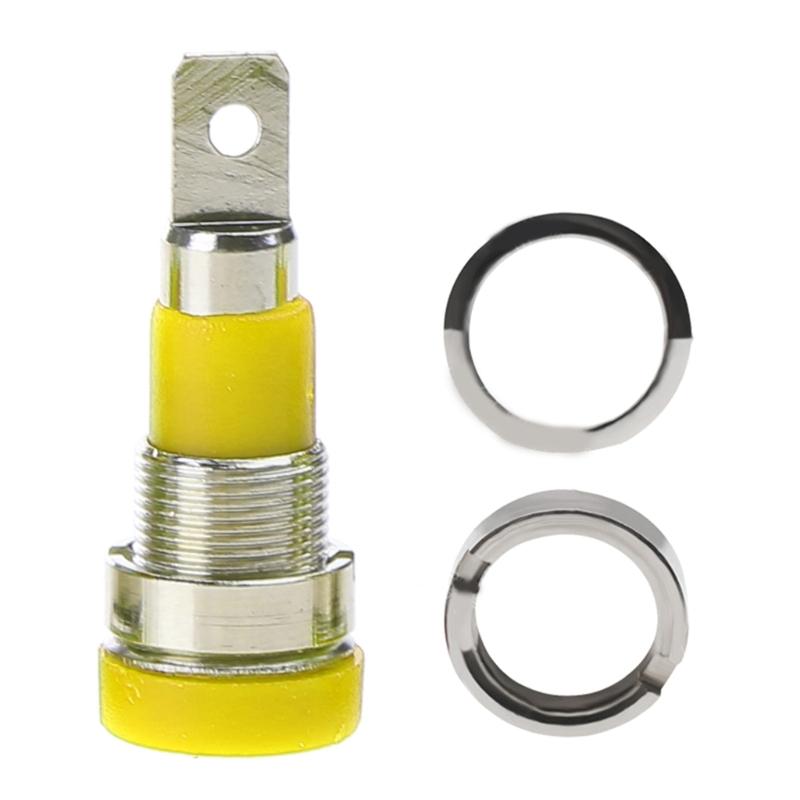 4mm Banana Jack Socket Female Adapter Panel Mount Binding Post M4x28 for Satellites Center Speakers to AVreceivers