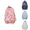 Youth School Backpack With Large Capacity Cute Colorful Spotted Whale Print