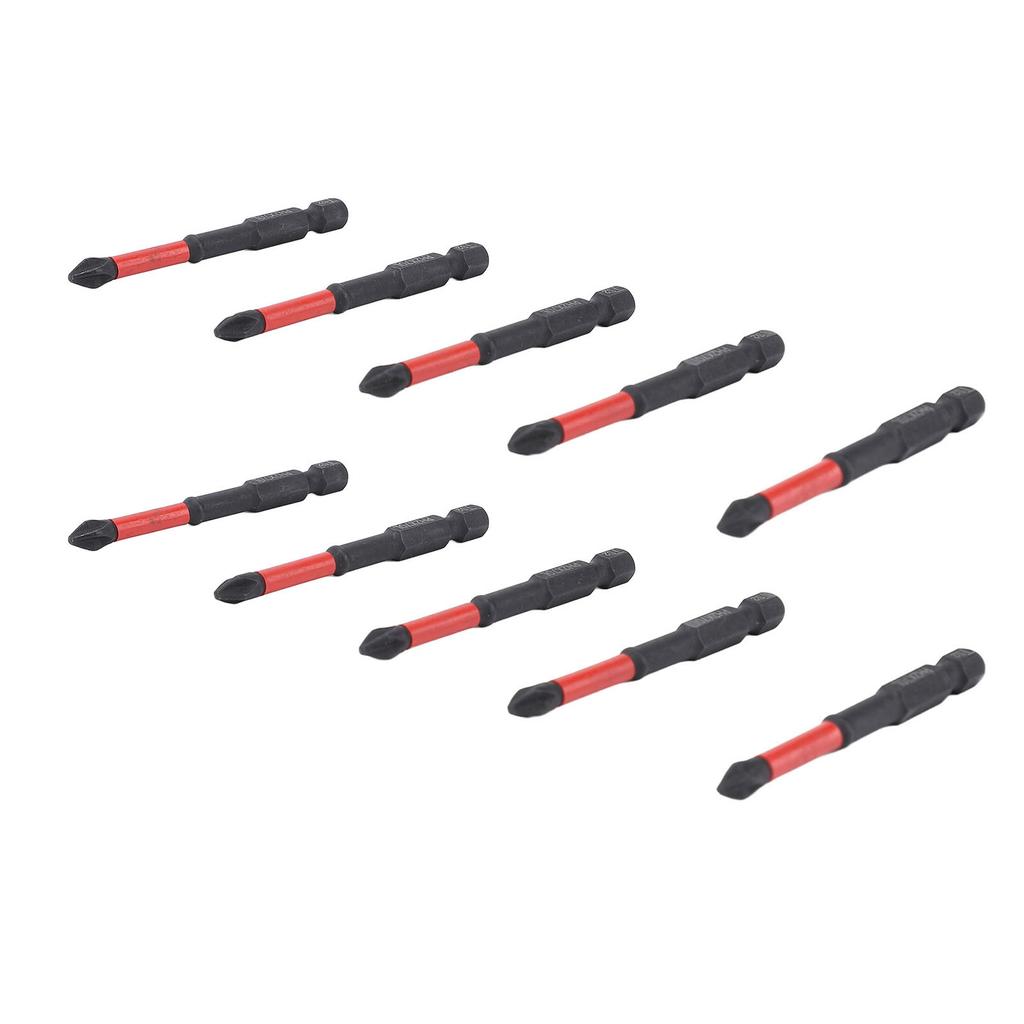 10Pcs PH Magnetic Screwdriver Bit Set Non Slip Hard Long Drill Bits for Impact Driver Electric Hand