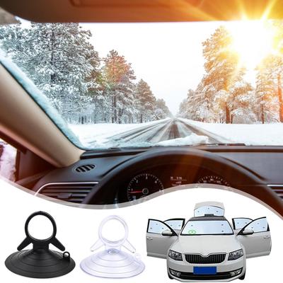 45mm Transparent Car Sun Visor Fixing Suction Cup Rubber Suction Cup Suction Cup Hook Automobile Clip Fastener Accessories