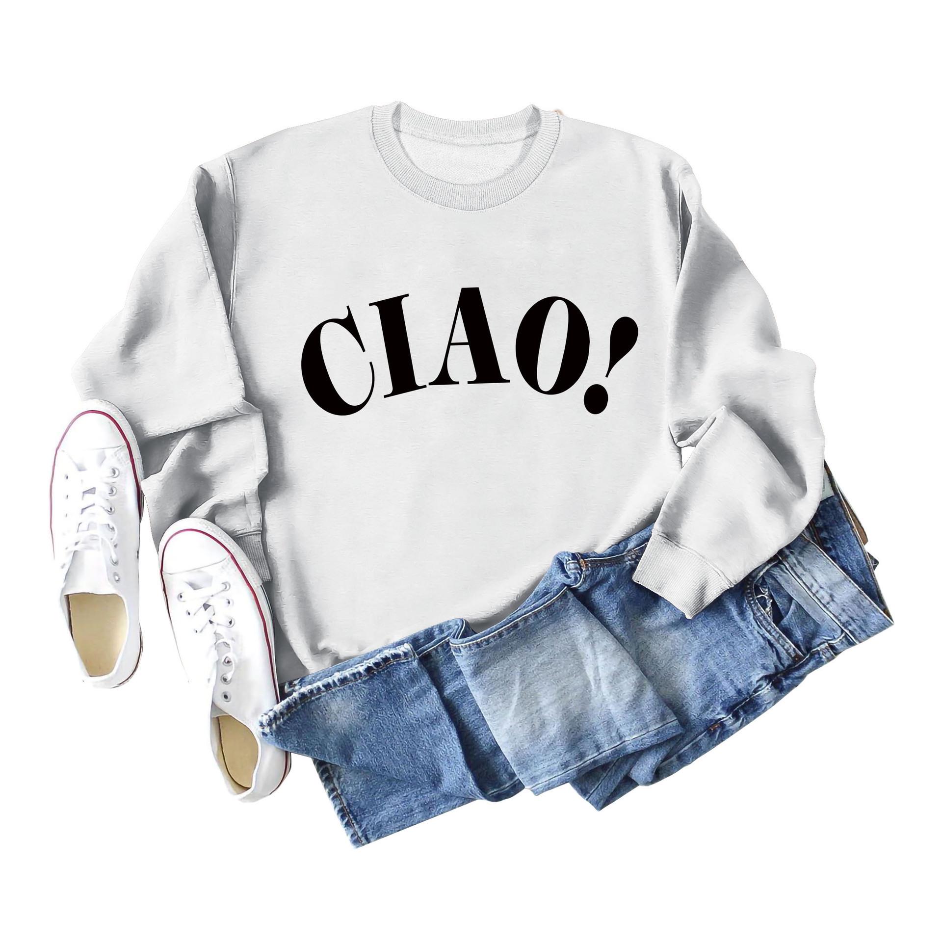 

Женский свитшот с длинным рукавом и круглым вырезом Ciao XXL