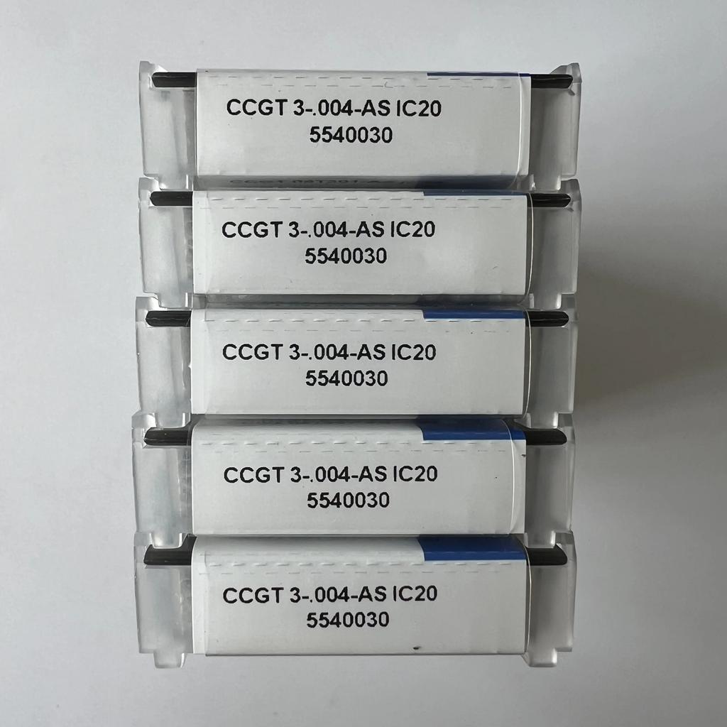 ISCAR / CCGT09T301-AS IC20 / Industrial Indexable Carbide Inserts 10 Pcs