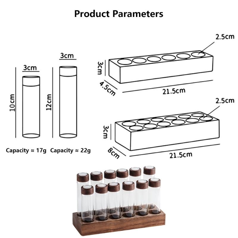 Premium Coffee Dispenser With Borosilicate Glass Container And Natural Wooden Display Stand Coffee Dispenser