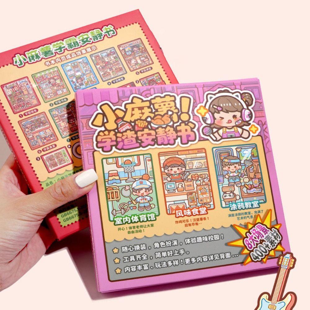 Sticker Book Handmade Quiet Book Paper DIY Scene Material Sticker Telado Busy Book  Children