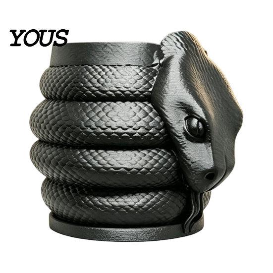 Stiftehalter für Schreibtisch 3D-gedruckt Schlangenform Stifthalter, Kreativer Desktop-Organizer Stifte Anti-Vergilbender Behälter Farbige Gelstifte Cuttermesser,