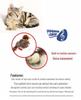 GiGwi Cat Teaser Feather Toy: Interactive Teething Sound Toy for Cats with Bird and Mouse Simulation.