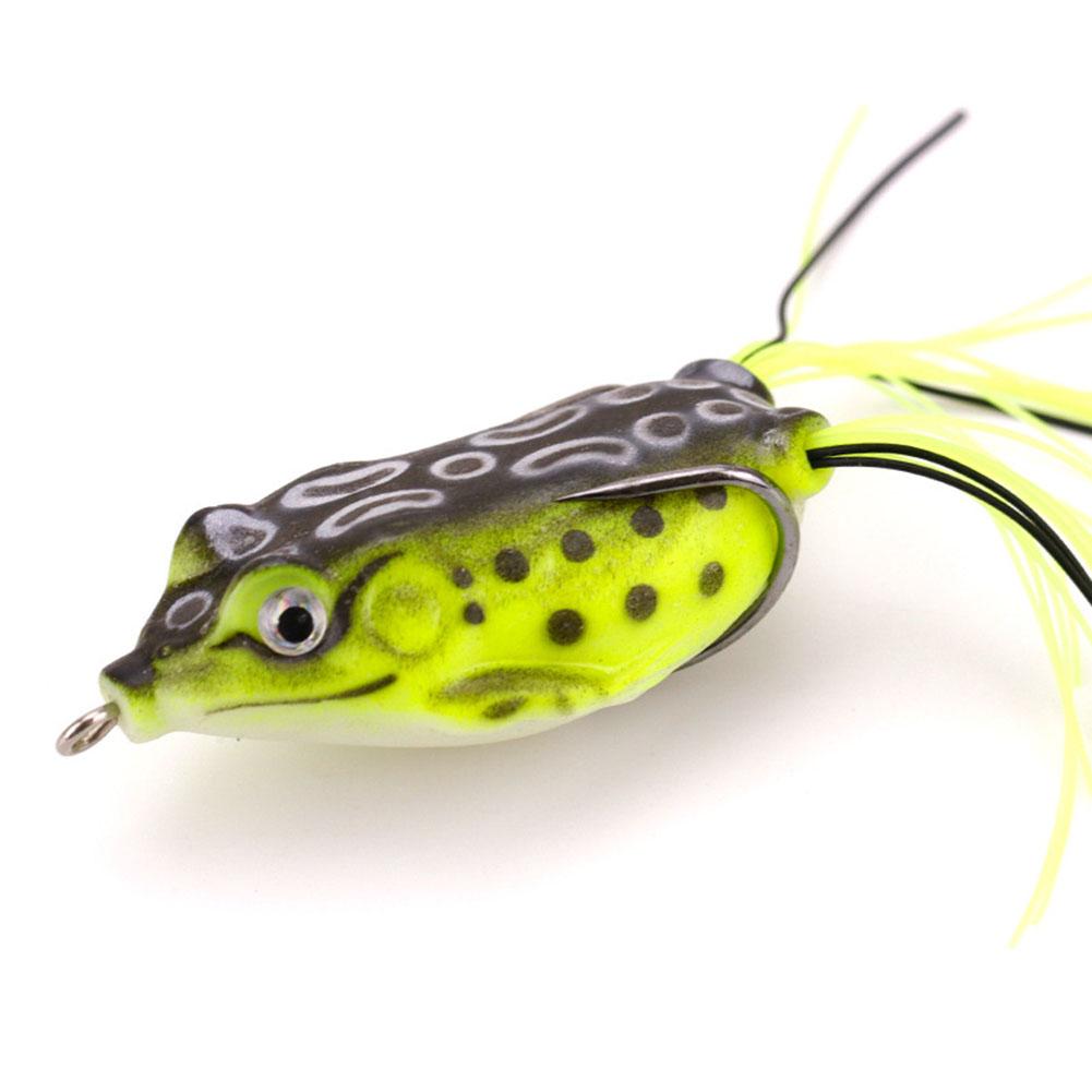 1pack Frog Soft Fishing  Bait Thunder Frog Bionic Lures With Double Hook Fishing Supplies