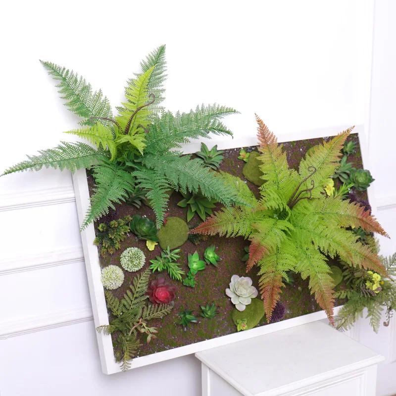 Artificial Persian Fern Leaf Plastic Plants Fake Flower Hotel Decorative Simulation Persians Leaves Green Plant Study Decoration