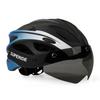 Casco de Bicicleta de Carretera Recargable Superide para Hombres y Mujeres Casco de Ciclismo con Visera y Luz Trasera Casco Deportivo para Bicicleta de Montaña MTB con Gafas