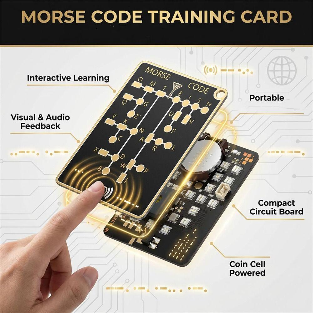 Trendy Design training card Practical Morse code training card Morse Code Karte  Birthday Present