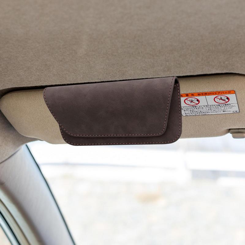 Car Glasses Case Sunglasses Storage Box 3 Colors Auto Interior Accessories Glasses Holder Sun Visors Automobiles 39mm Thickness